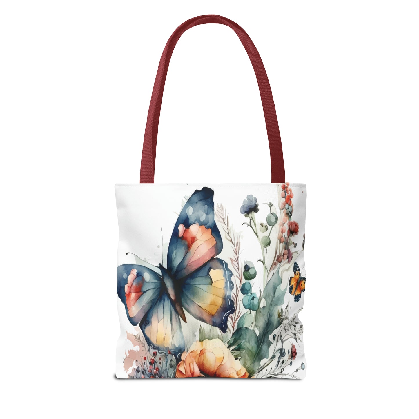 Canvas Bag with Butterfly Prints