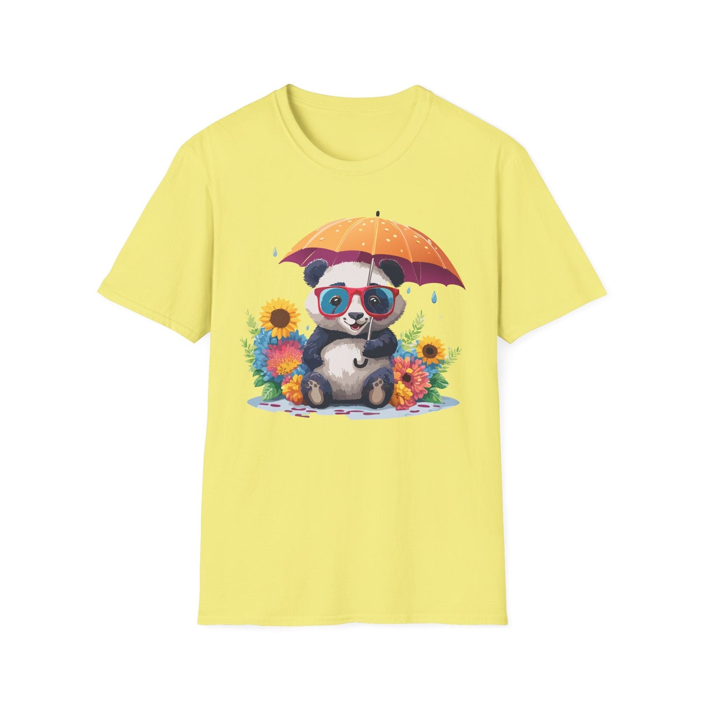 Panda Shirt Unisex Panda Tee Animal Graphic T Shirt Softstyle 64000 Cotton Breathable Everyday