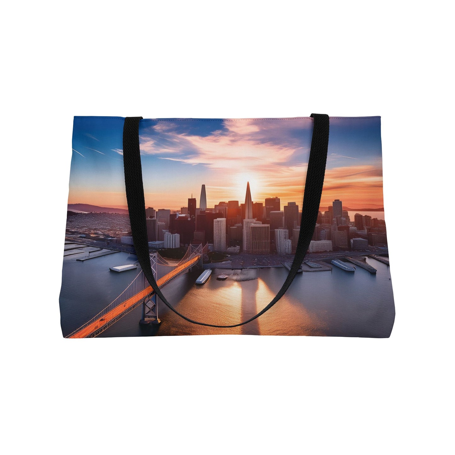 San Francisco Print Bag High-Quality 100% Spun Poly 24x13 Canvas Art Bag C-12