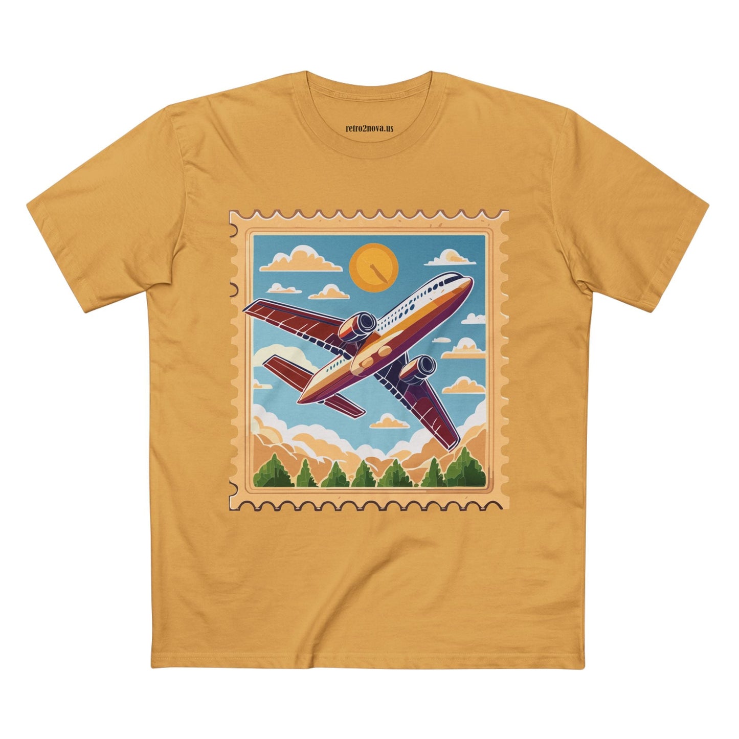 Postage Stamp Shirt Unisex Premium Cotton Tee With Original Art Design PS15 Premium Collection Tee
