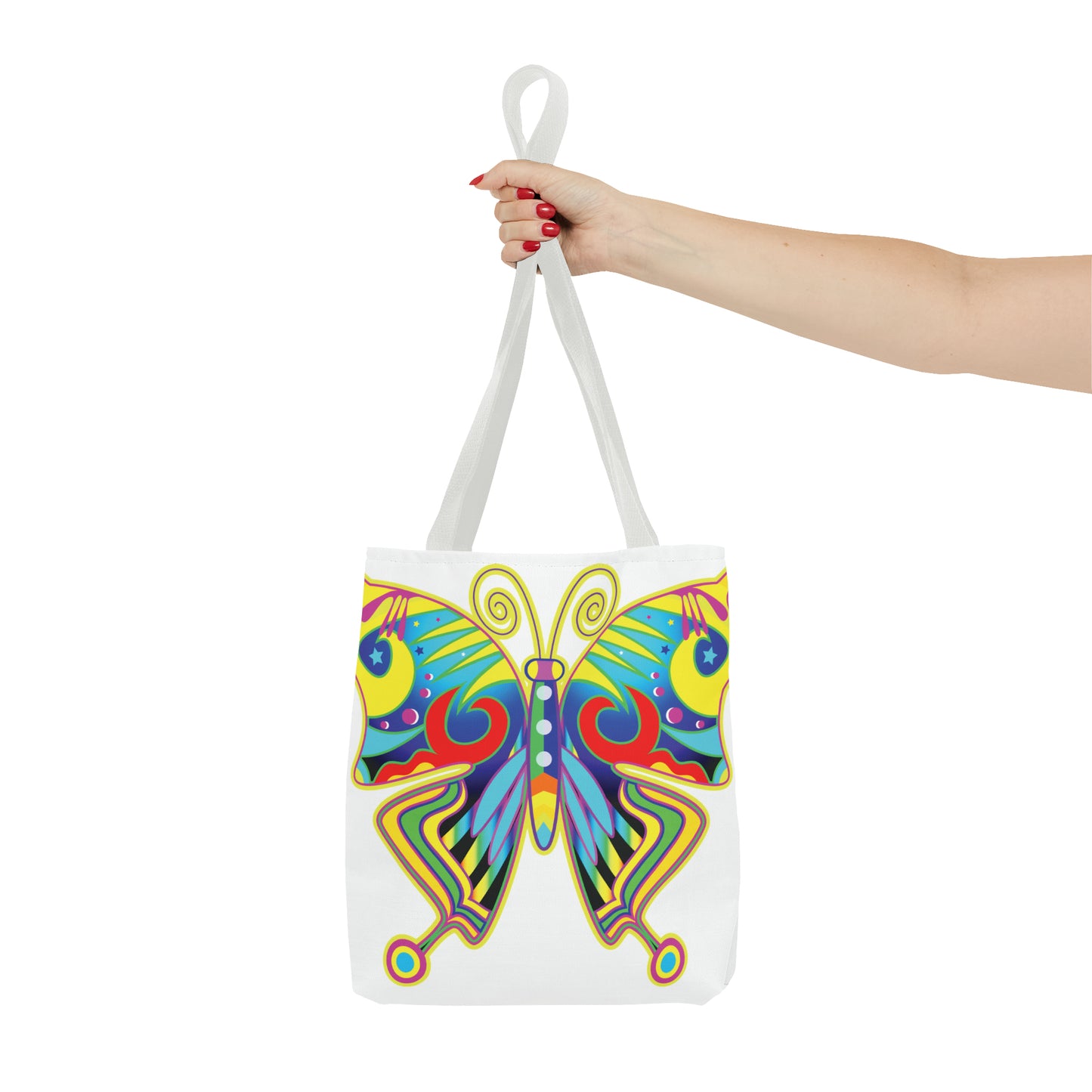 Canvas Bag with Butterfly Prints