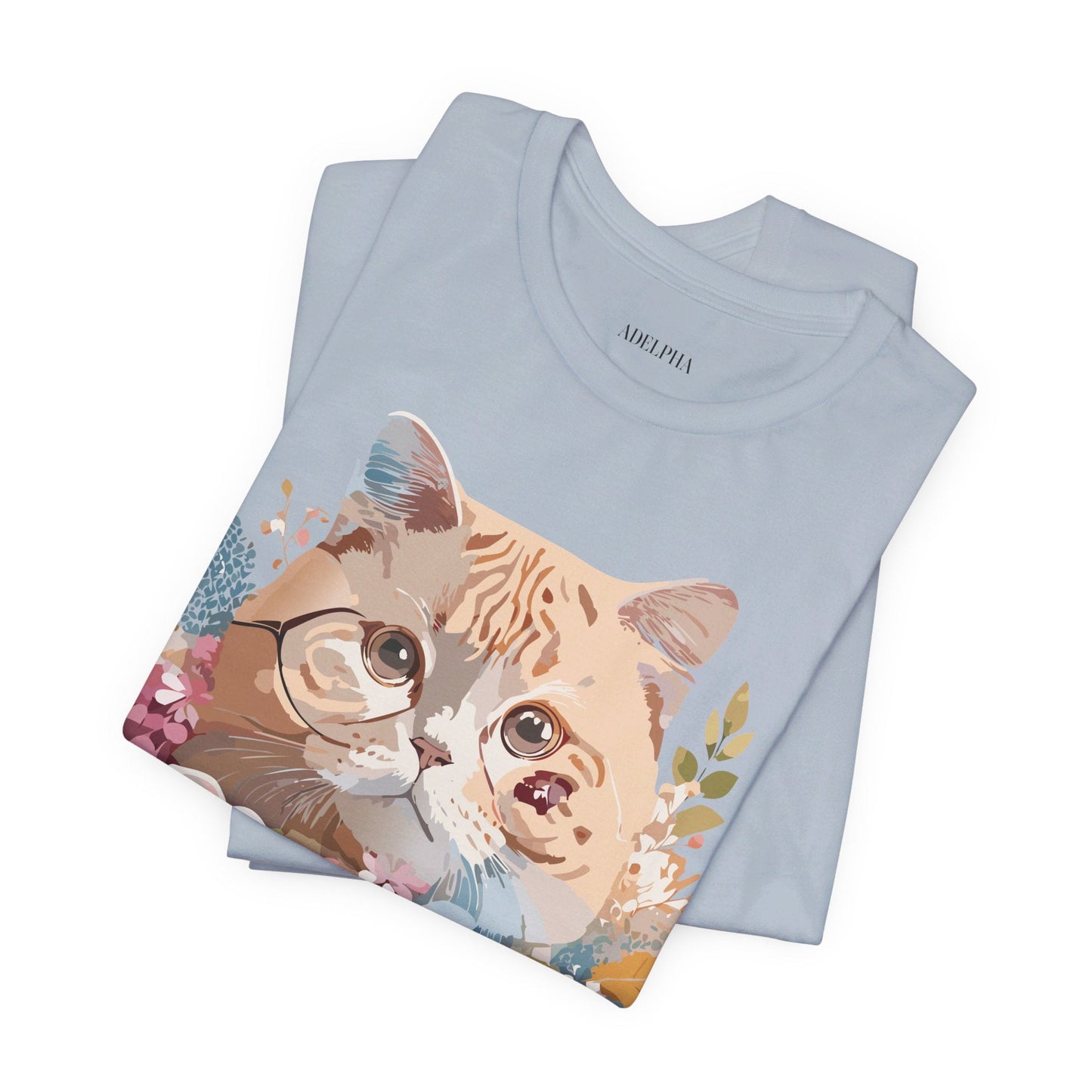 Cat Graphic Tee Unisex Vintage Inspired Shirt By Adelpha Original Artwork
