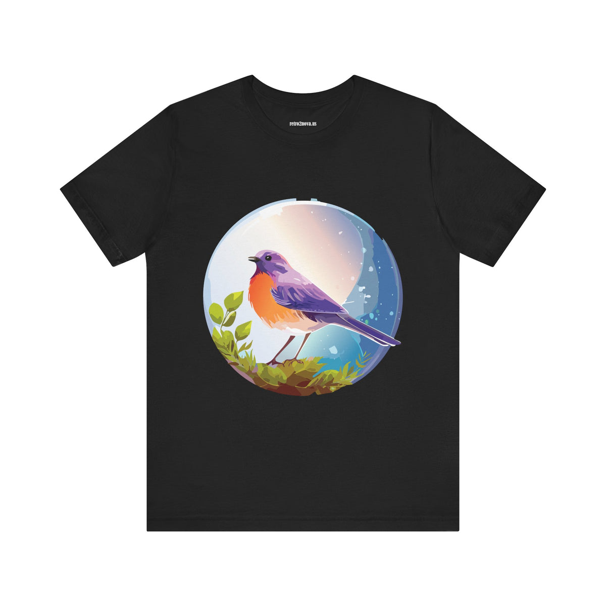 Bird Graphic Unisex Cotton Bella+Canvas Tee with Animal Design ab3