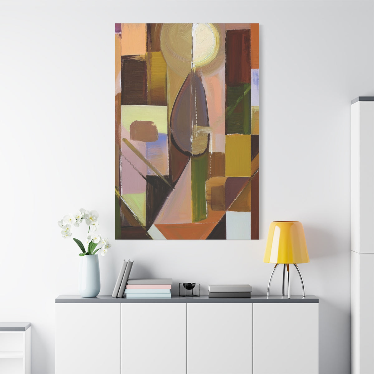 Abstract Geometric Painting Print Canvas 20x24,20x30,24x30 24x32,24x36,30x40 32x48,36x48,40x60 Pine-Wood Inner Frame ABS-55