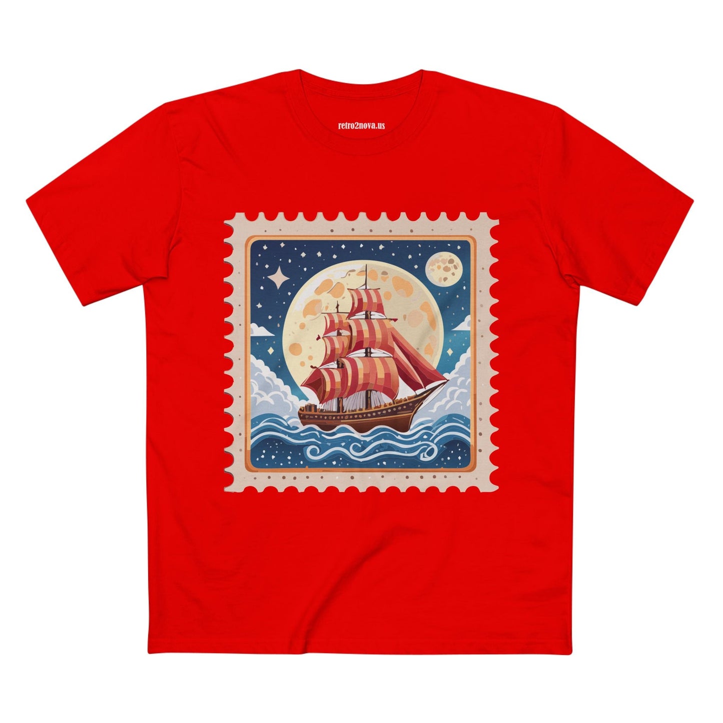 Stamp Shirt Postage Stamp Tee Unisex Premium Cotton Original Art Design By Retro2Nova
