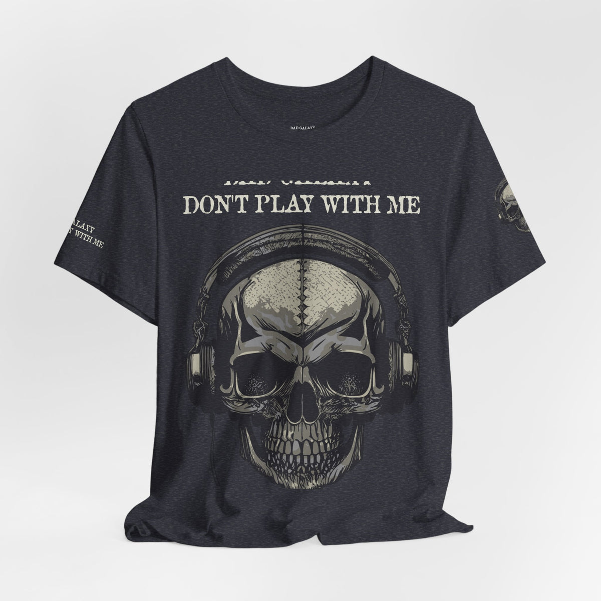 Skull Rock Graphic Unisex Cotton Bella+Canvas Tee with Art Design b46