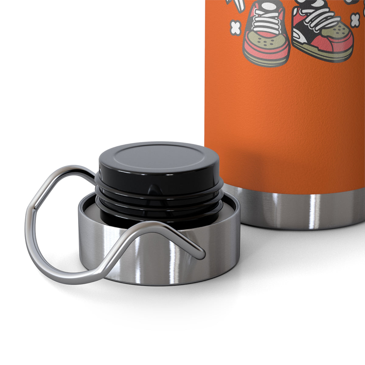 22oz Copper Insulated Water Bottle with Cartoon Design - CV27