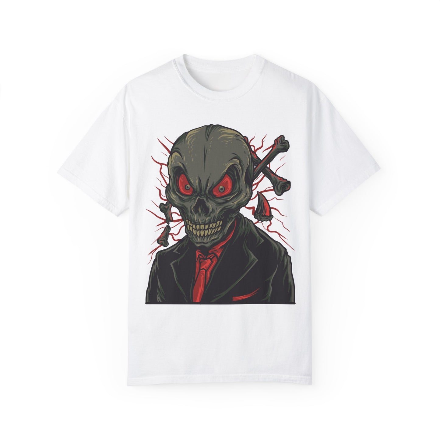 Unisex Cotton Tee Shirt with Skull