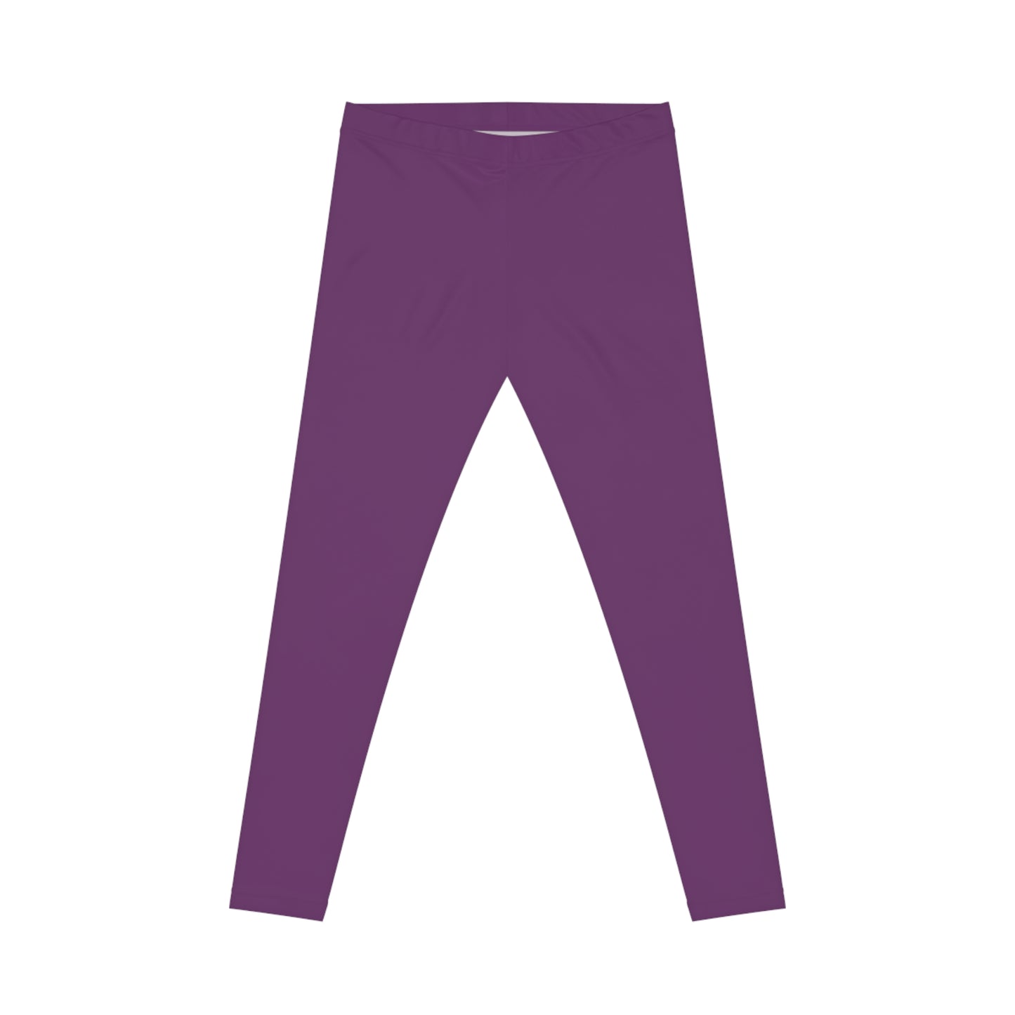 Velvet Purple Color Women's Poly-Span Casual Leggings XS-2XL