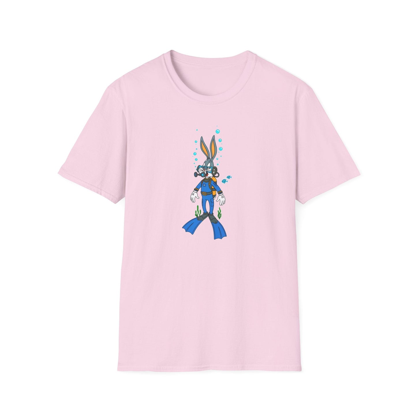 Bugs Bunny Animation Shirt Unisex T Shirt Cartoon Design Tee 100 Percent Cotton Gildan Softstyle