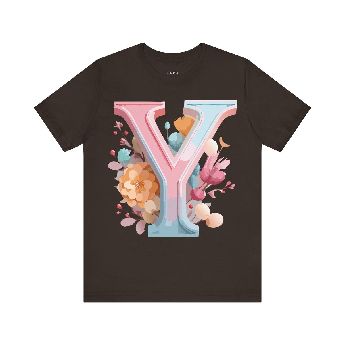 Letter Y Graphic Unisex Cotton Bella+Canvas Tee with Art Letter Design