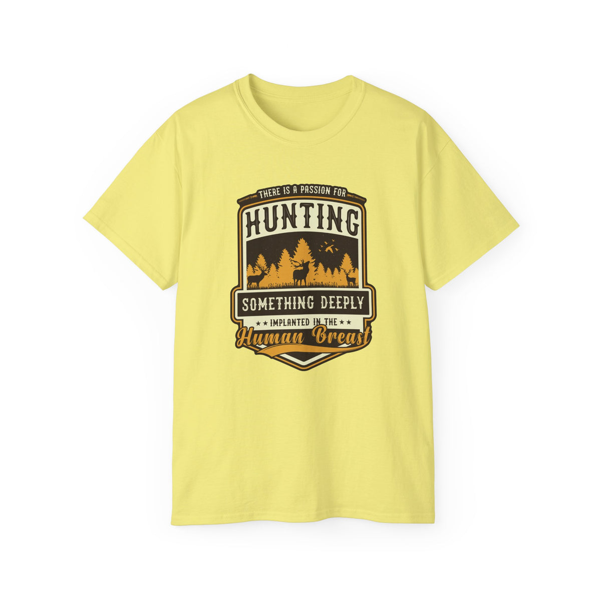Hunting Badge Graphic Tee | Forest Trees Camper Outdoors