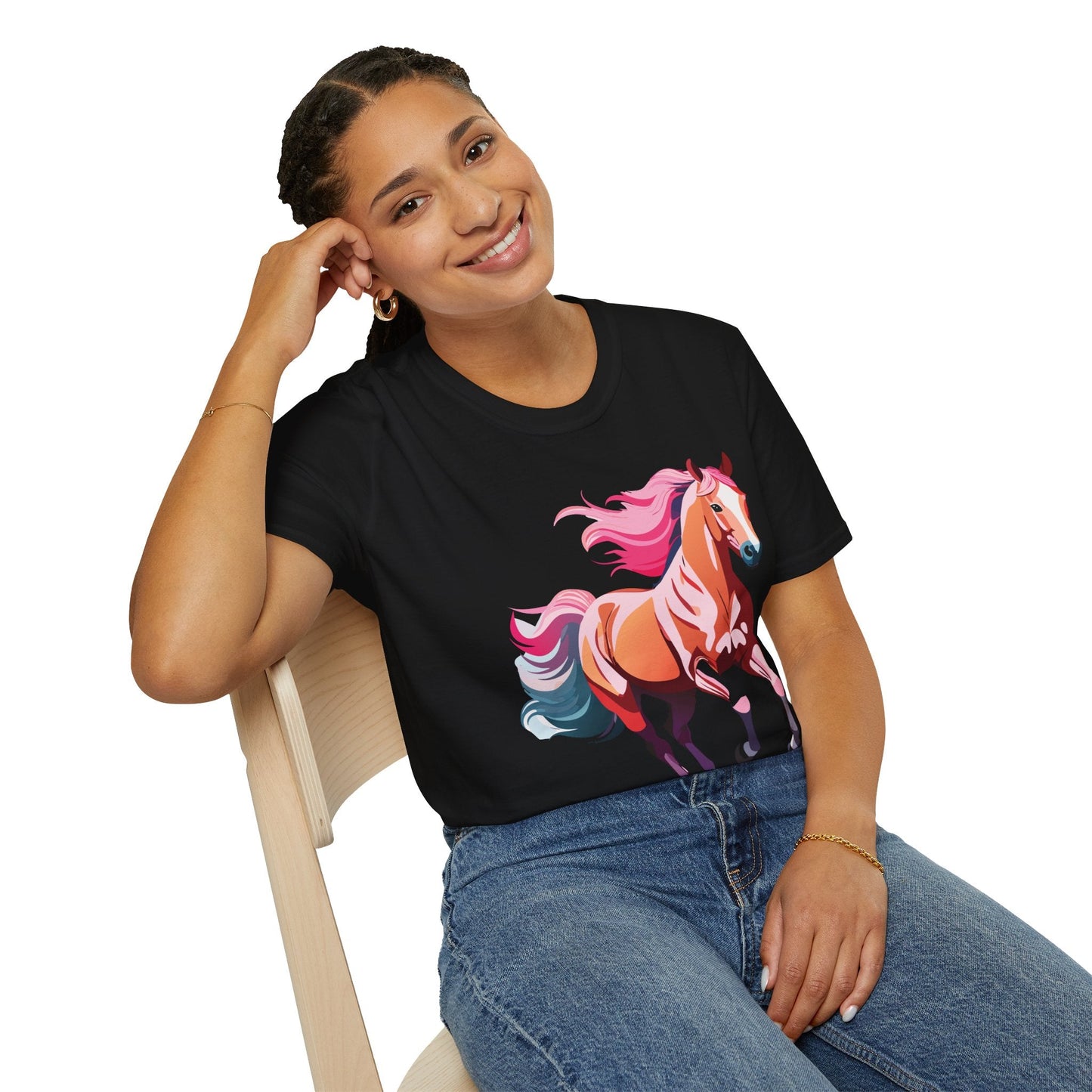 Horse Shirt Gildan Softstyle Tee Unisex 100 Percent Ring Spun Cotton