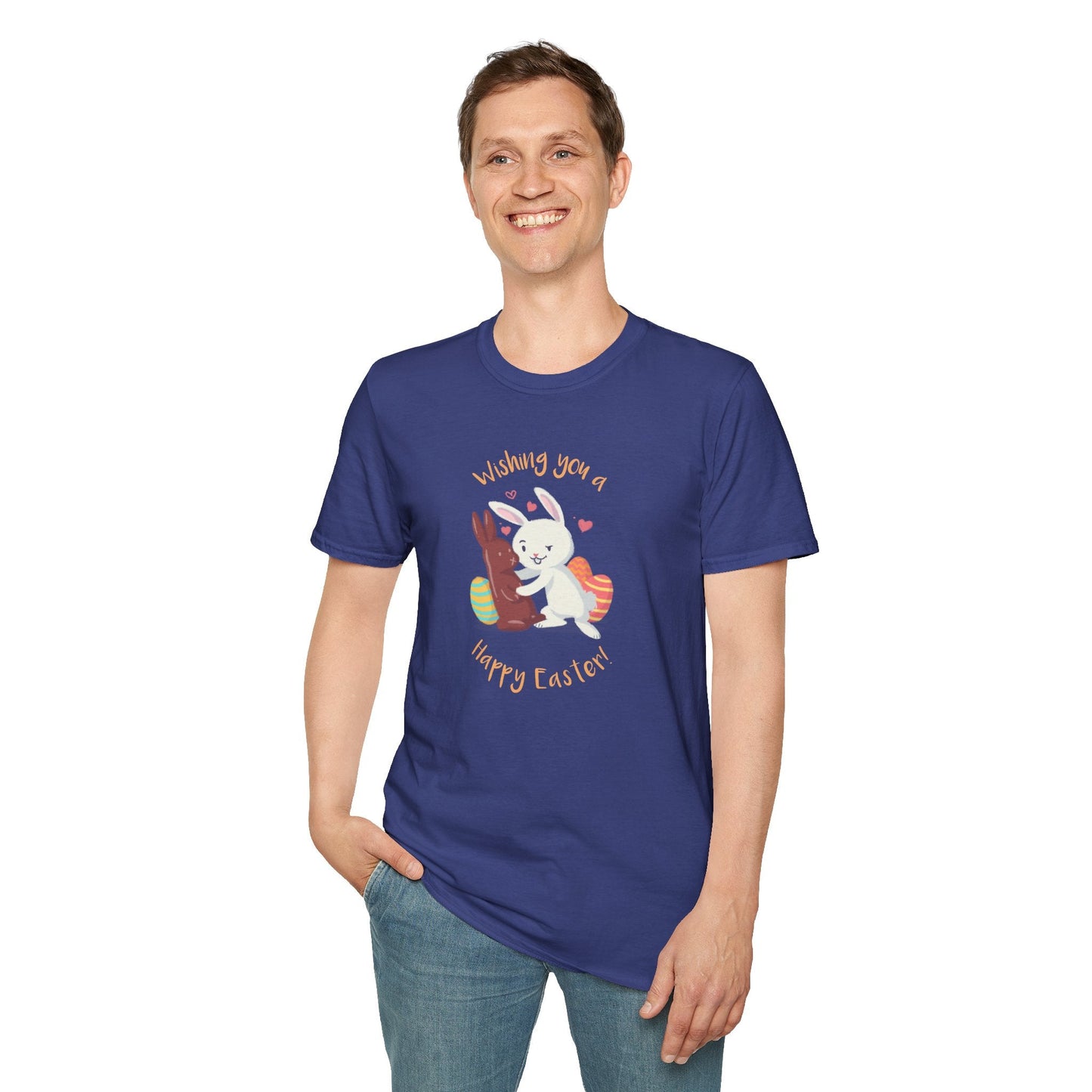Easter Bunny T Shirt With Easter Signature And Prints Unisex Tee Design For All Occasions