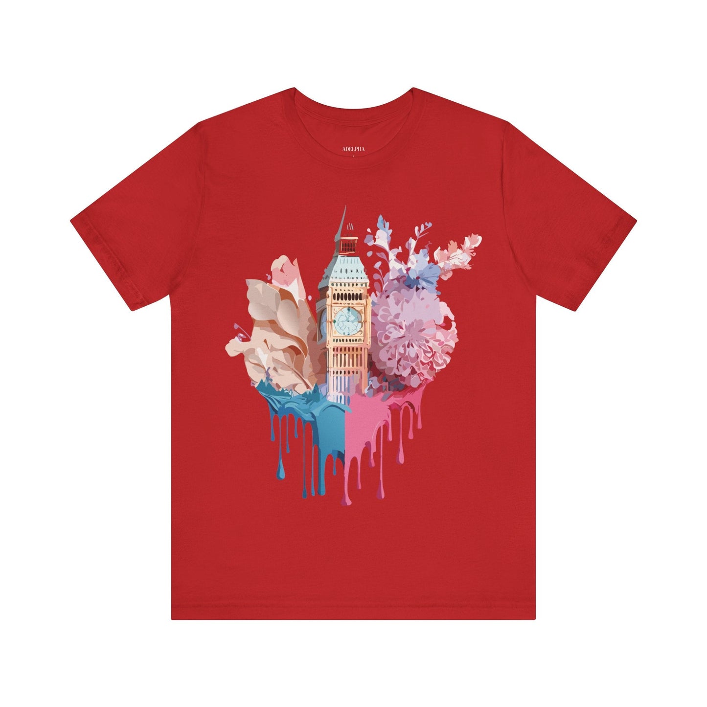 Adelpha Unisex London Tour Graphic Tee With Vintage Inspired Artwork Short Sleeve