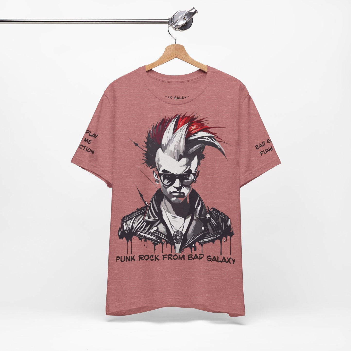 Punk Rock Tee Shirt From Bad Galaxy Made To Order 100 Cotton Free Shipping Eco Friendly Inks