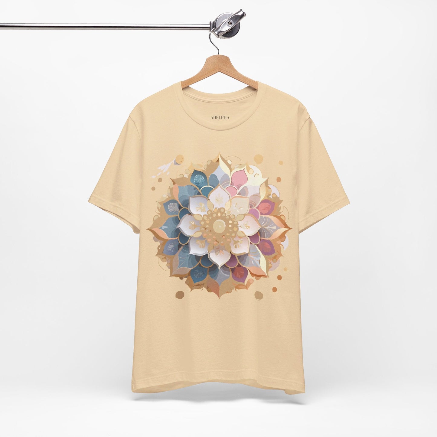 Mandala Graphic Tee For Men And Women By Adelpha Unisex Short Sleeve Art Design Shirt