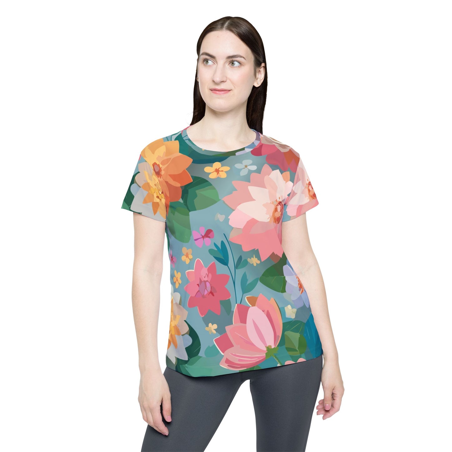 Floral Print Shirt, Shirt with Flowers