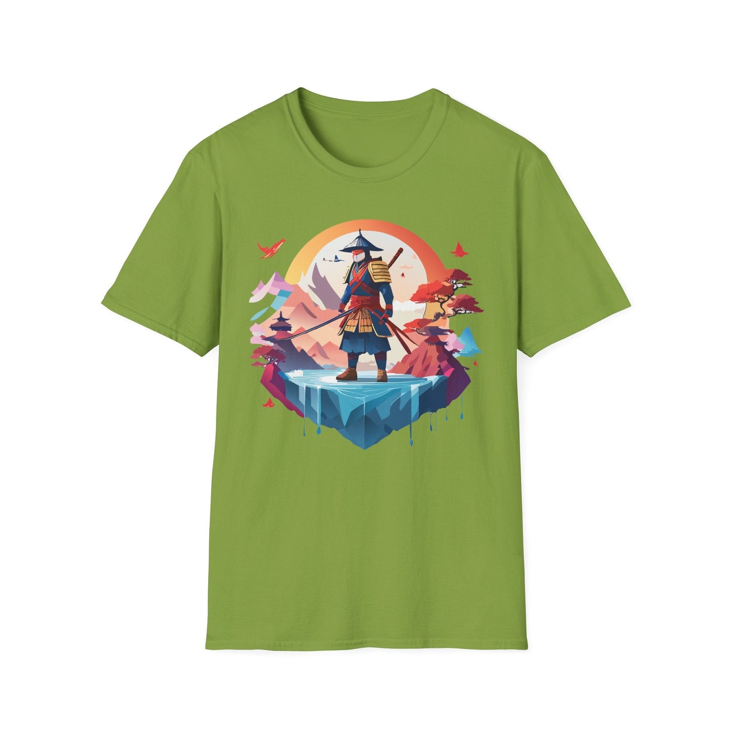 Samurai Shirt Unisex Softstyle Tee 100 Percent Ring Spun Cotton Short Sleeve T Shirt Comfort Fit