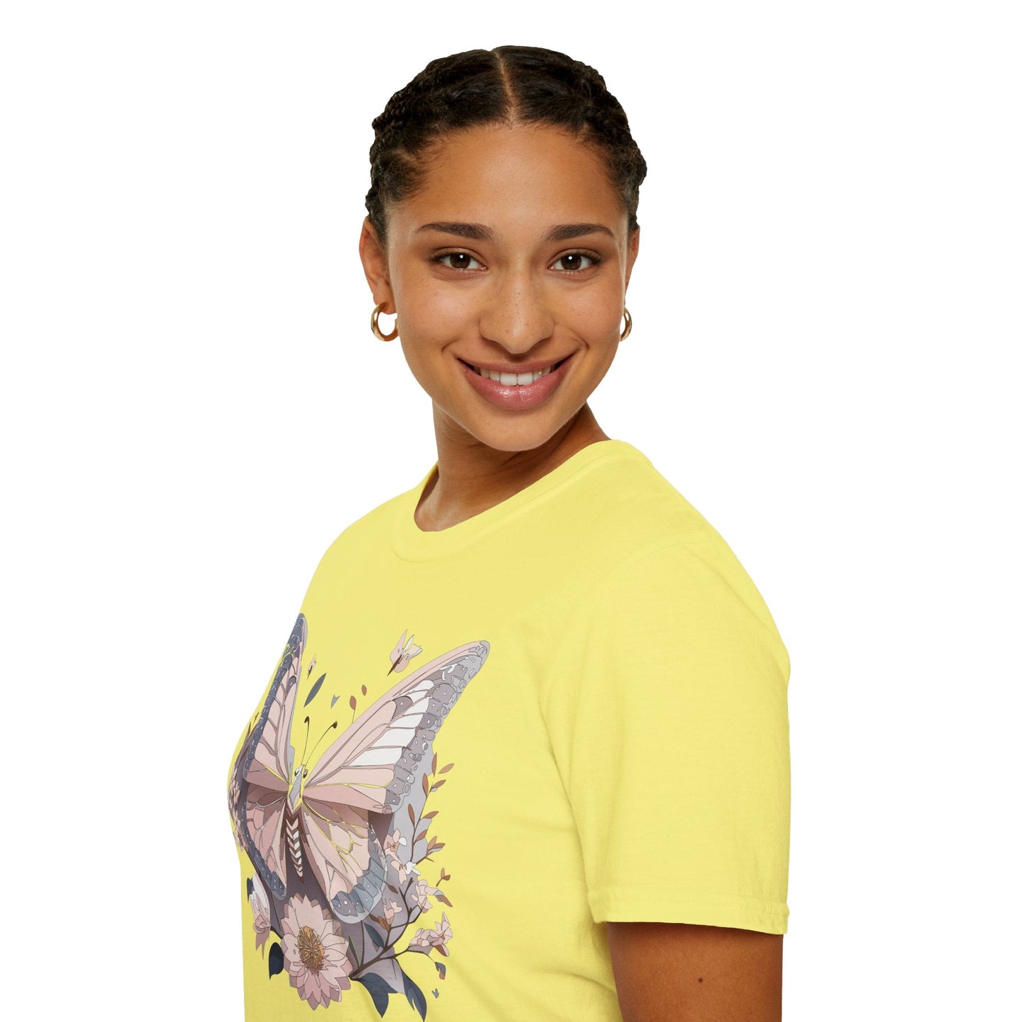 Butterfly Shirt Unisex Gildan Softstyle 64000 Monarch Butterfly Tee 100 Percent Ring Spun Cotton