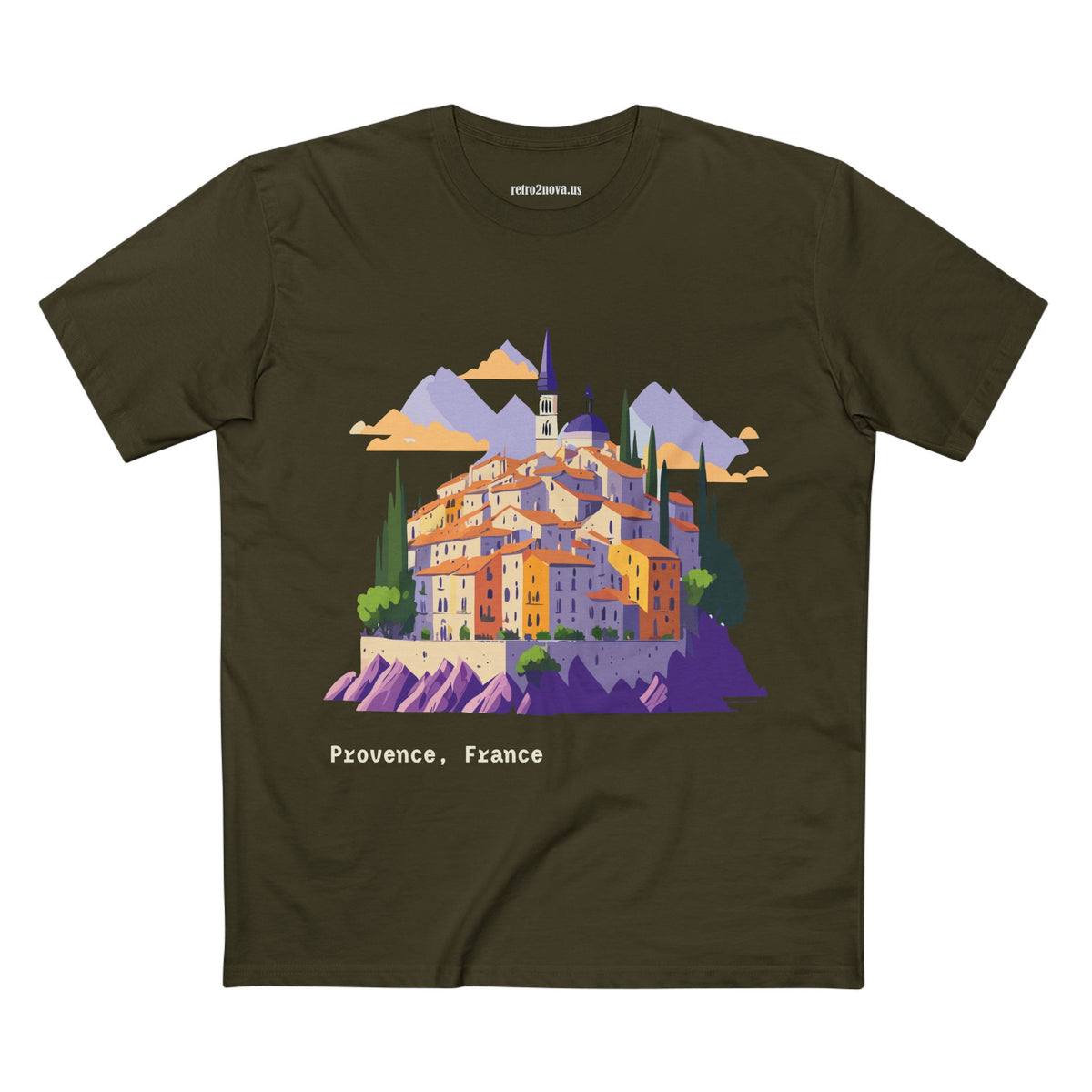 Provence France Village Illustration Tee | Travel Souvenir Shirt