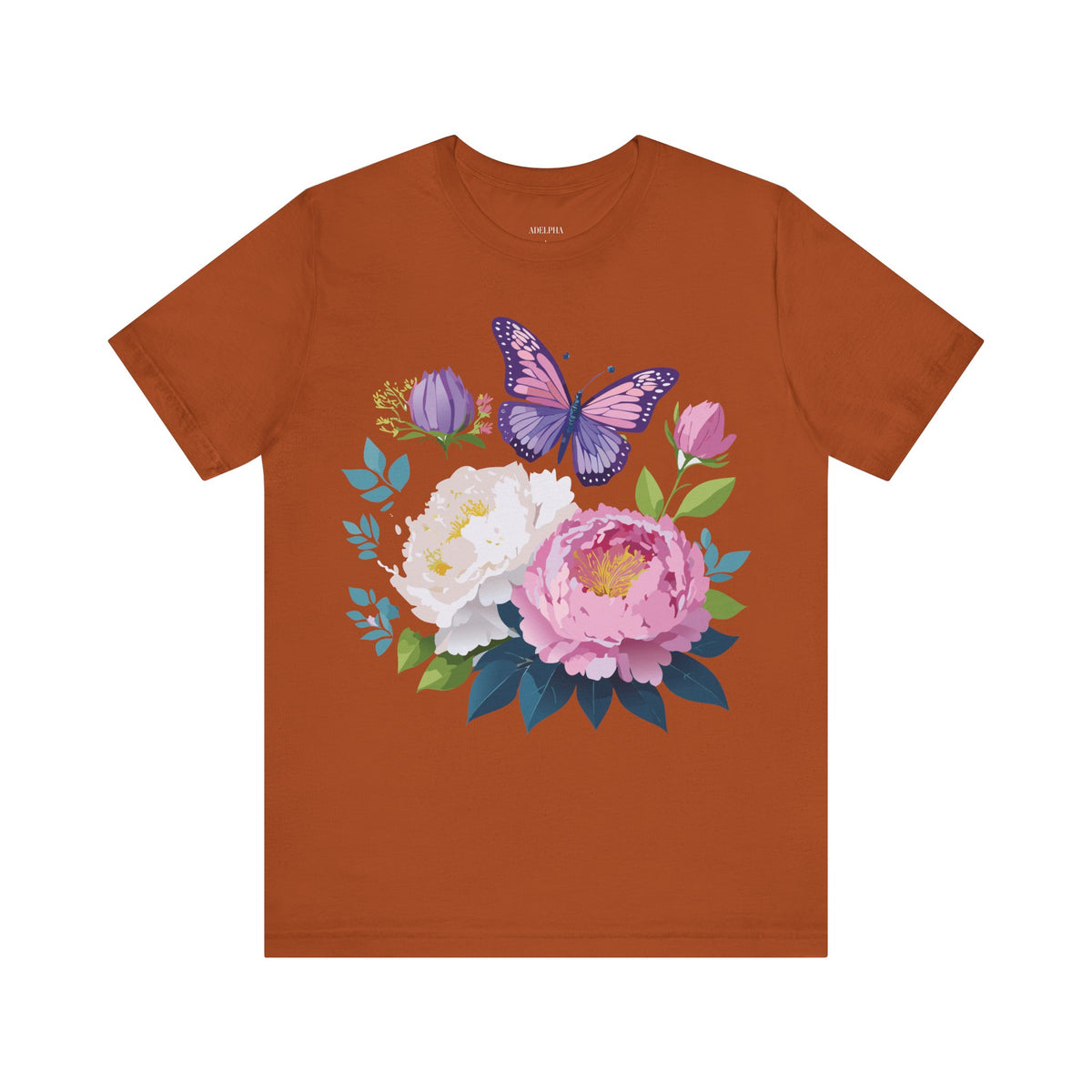 Floral Graphic Tee Shirt - Bella+Canvas Unisex 100 Cotton 35