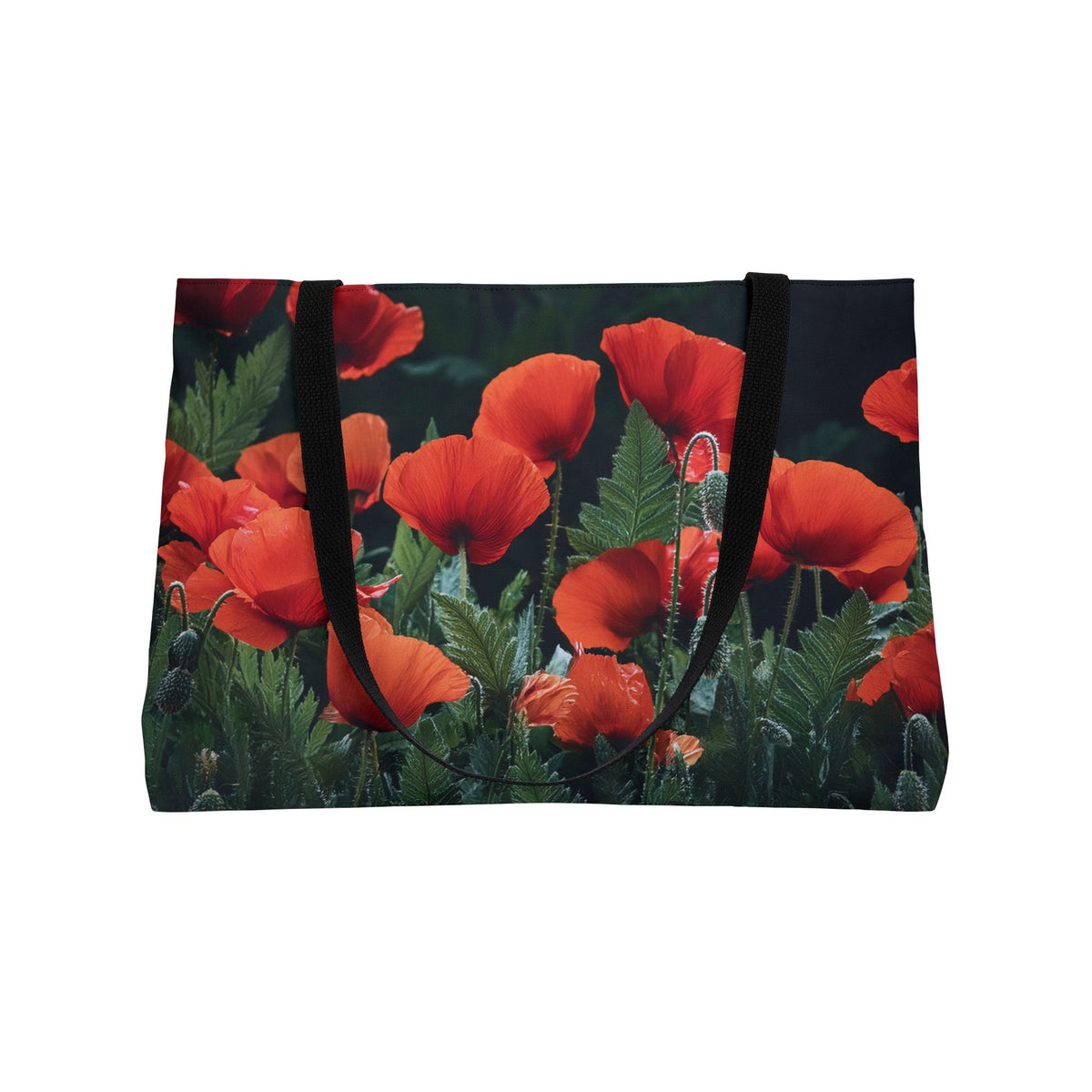 Floral Print Poly Canvas Weekender Bag 4