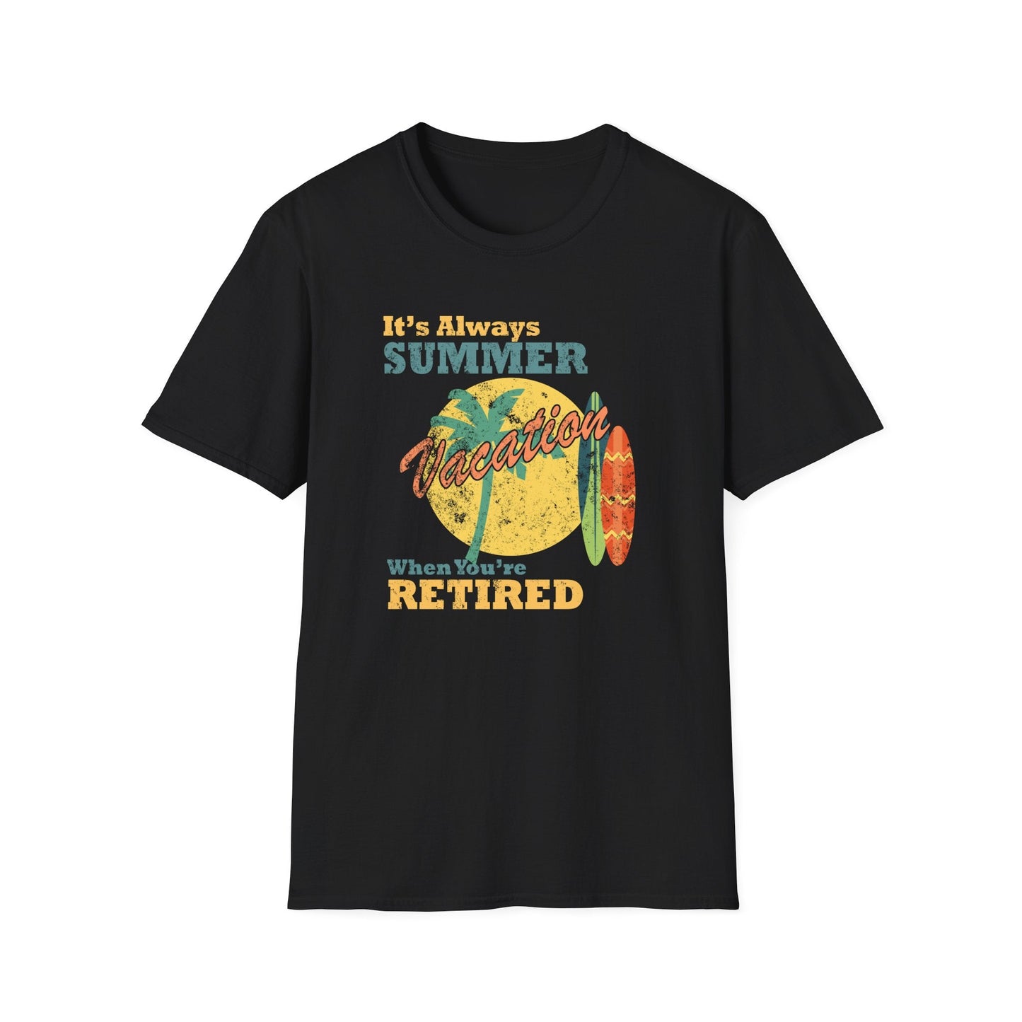 Summer Unisex T Shirt With Art Design Gildan Softstyle 64000 100 Percent Cotton Tee