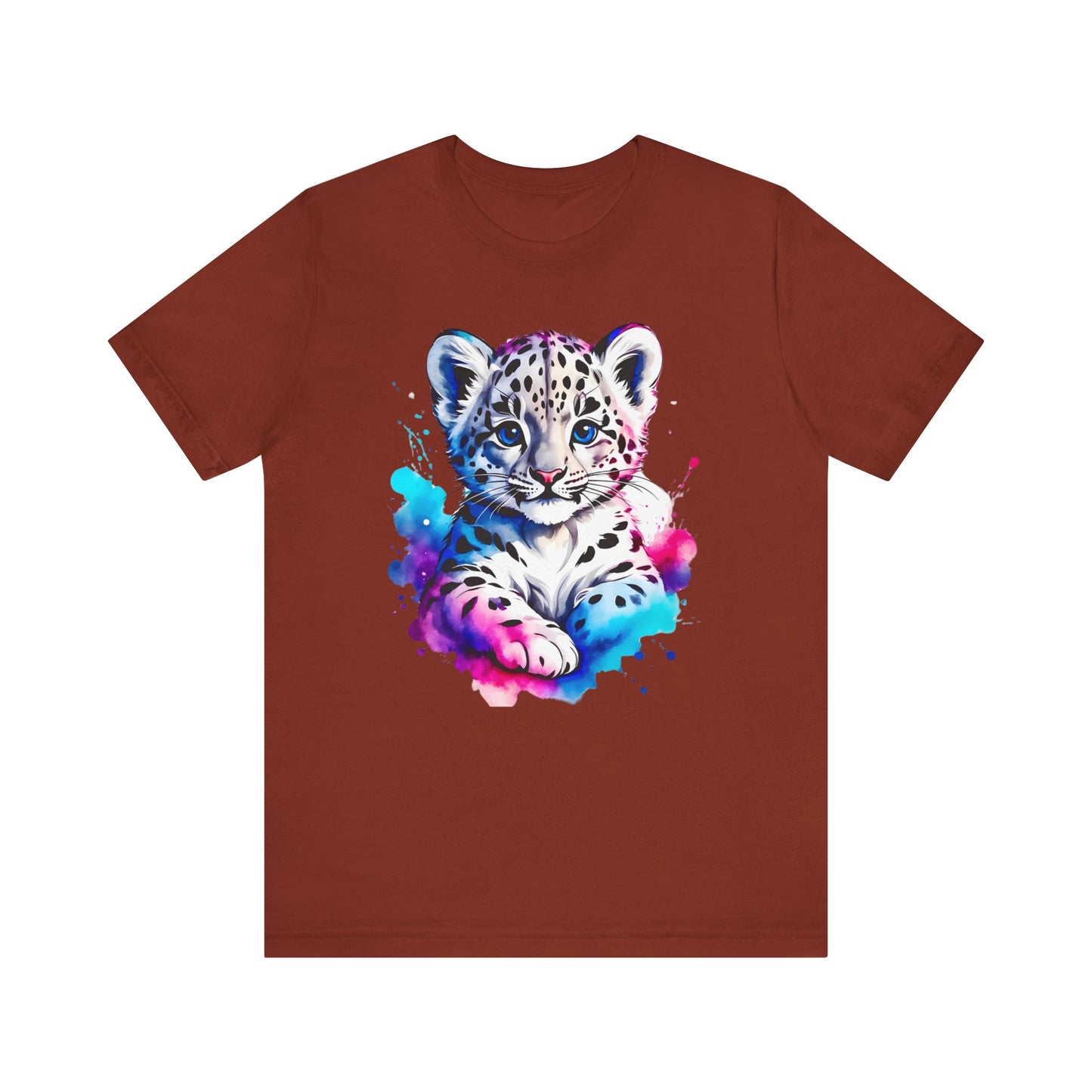 Baby Leopard Shirt, Cute Leopard Tee Shirt, Animal T-Shirt, Gepard Top, Animal Tees, Art Design T-Shirt, Graphic Tee
