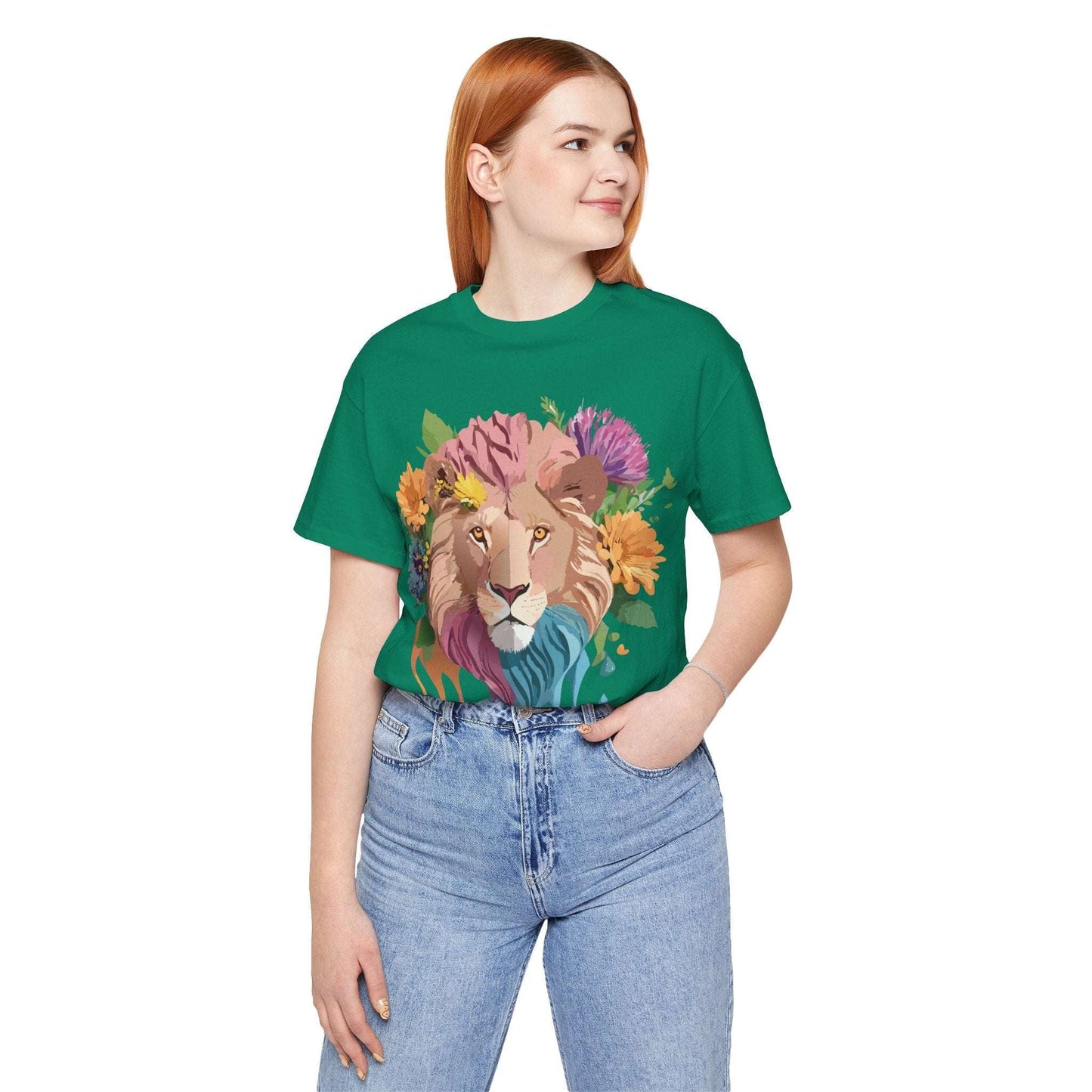 Lion Graphic Tee Unisex Jersey Short Sleeve Art Design Premium Vintage Inspired By Adelpha