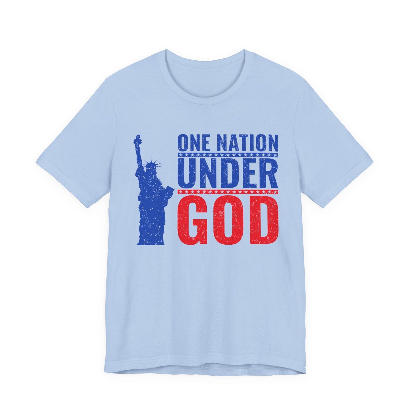 Statue of Liberty Patriotic Graphic Unisex Cotton T-Shirt a6