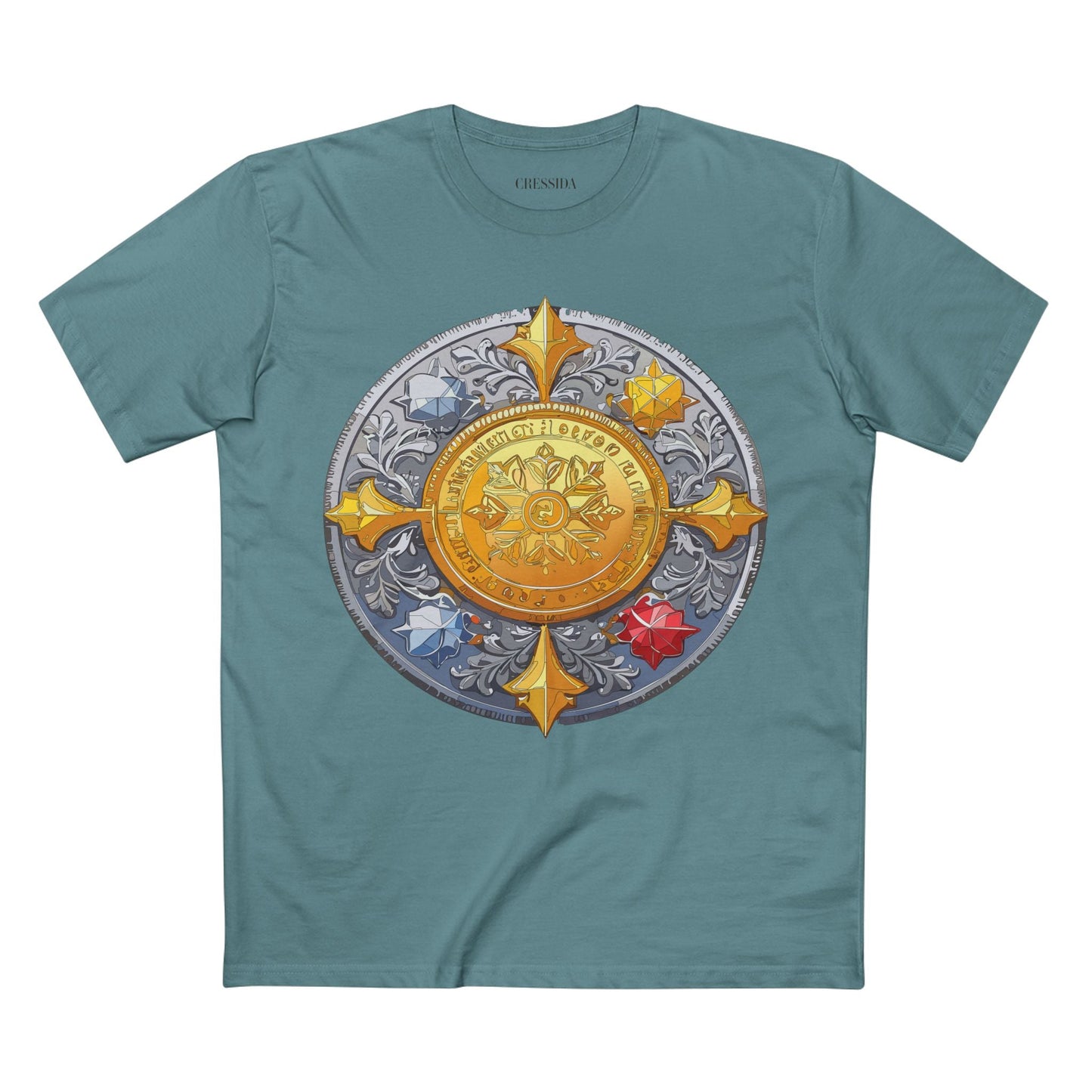 Antique Gold Coin Graphic Design T-Shirt Unisex 100 Cotton With Golden Print Artwork Tee 2