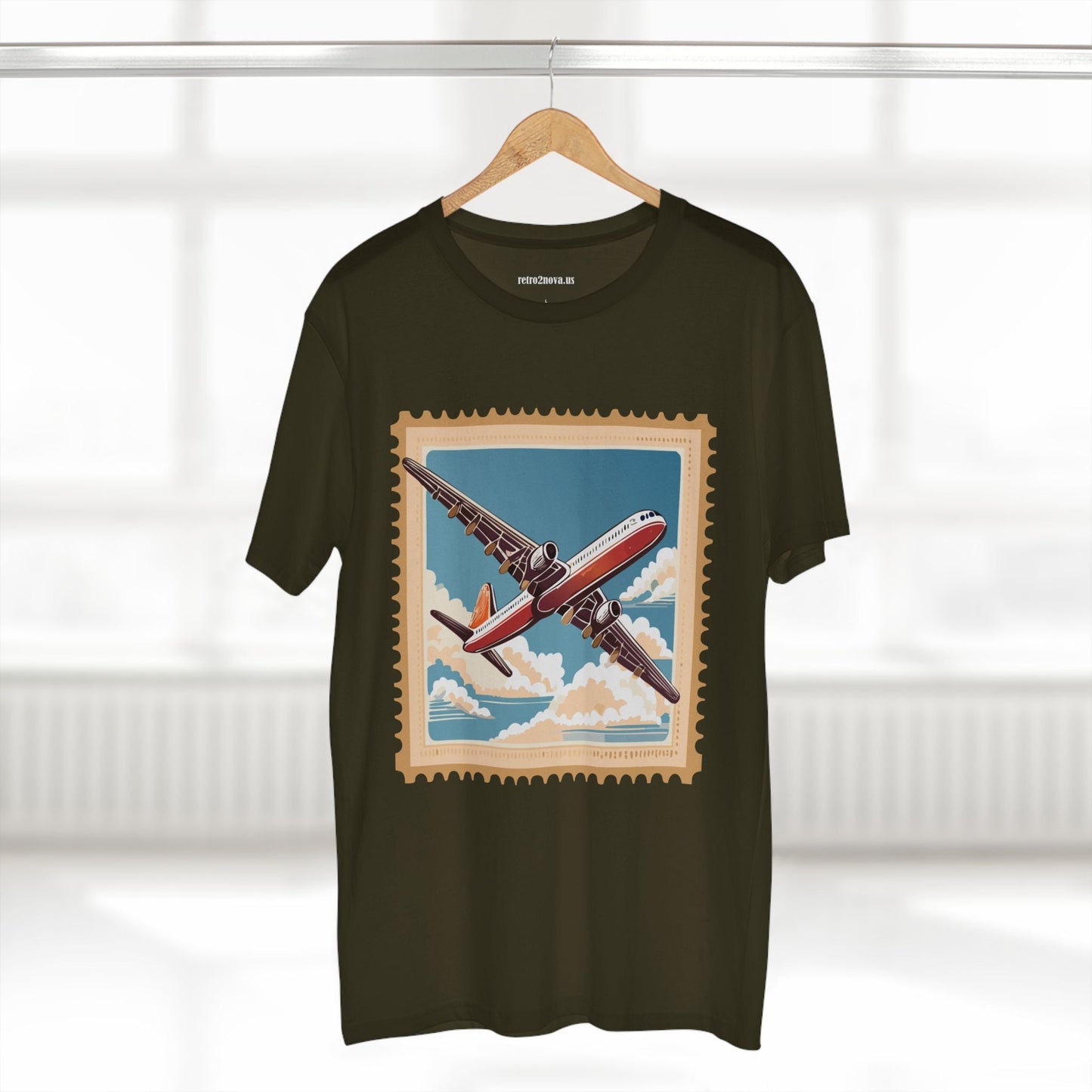 Postage Stamp Shirt Unisex Premium Cotton Tee With Original Art Design From Retro2Nova PS38