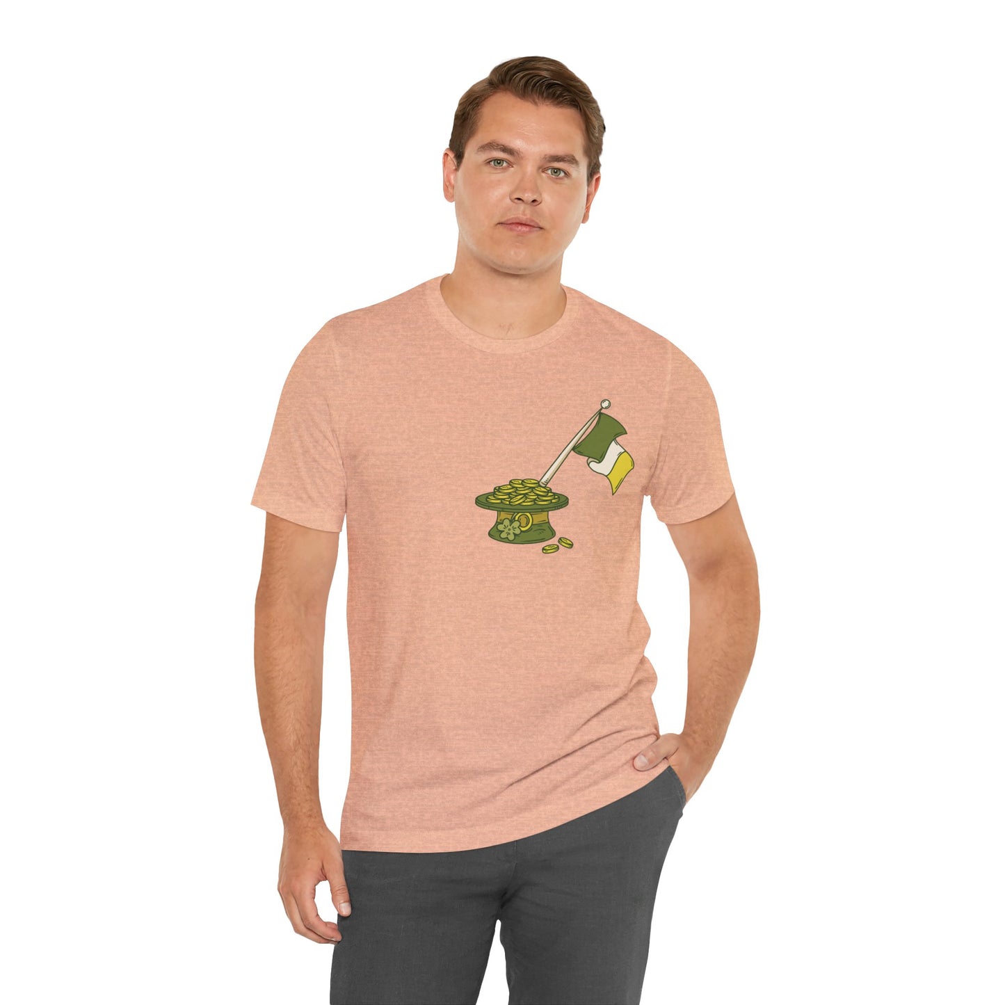 Unisex Cotton Tee Shirt with Lucky Prints