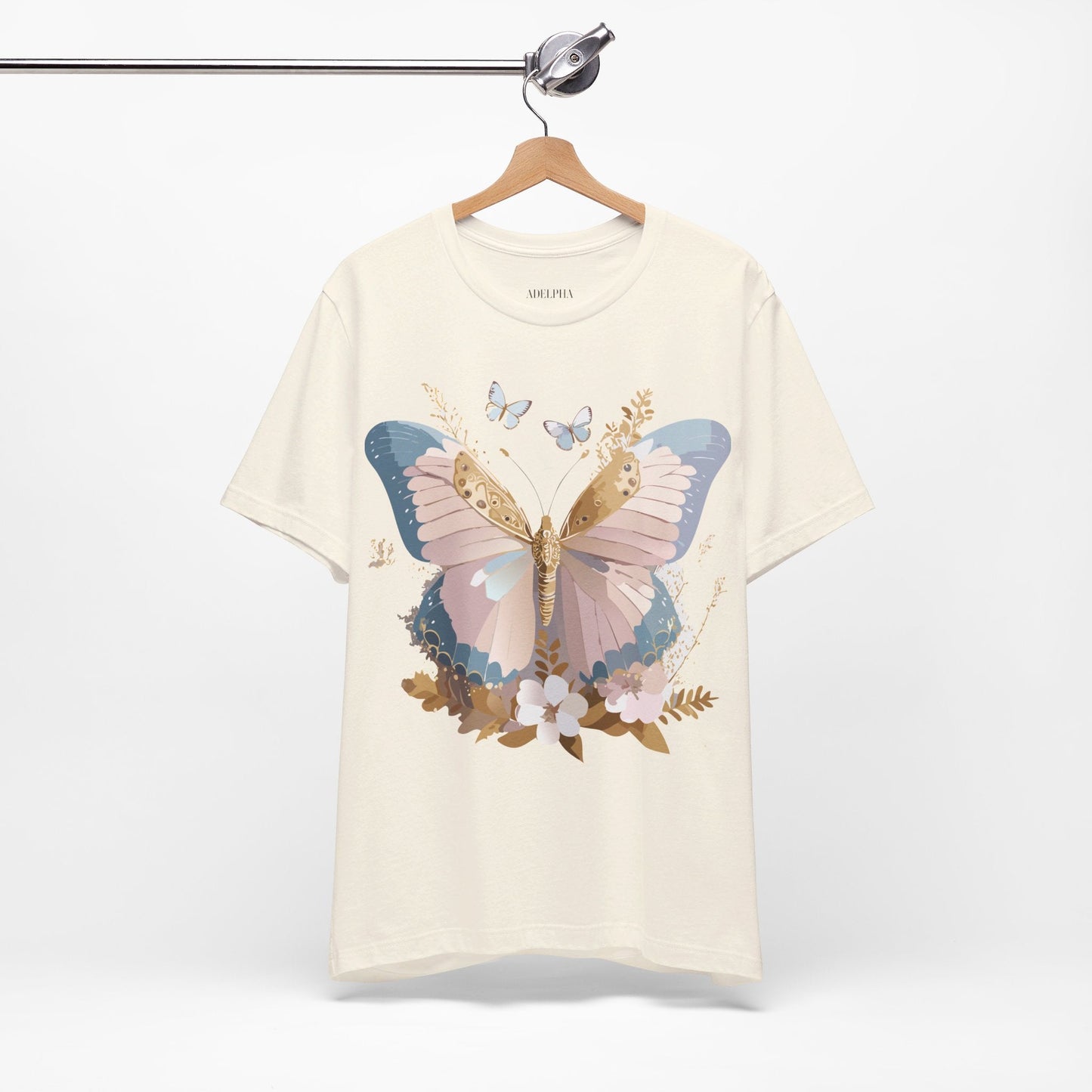 Adelpha Vintage Inspired Butterfly Graphic Tee Unisex Short Sleeve