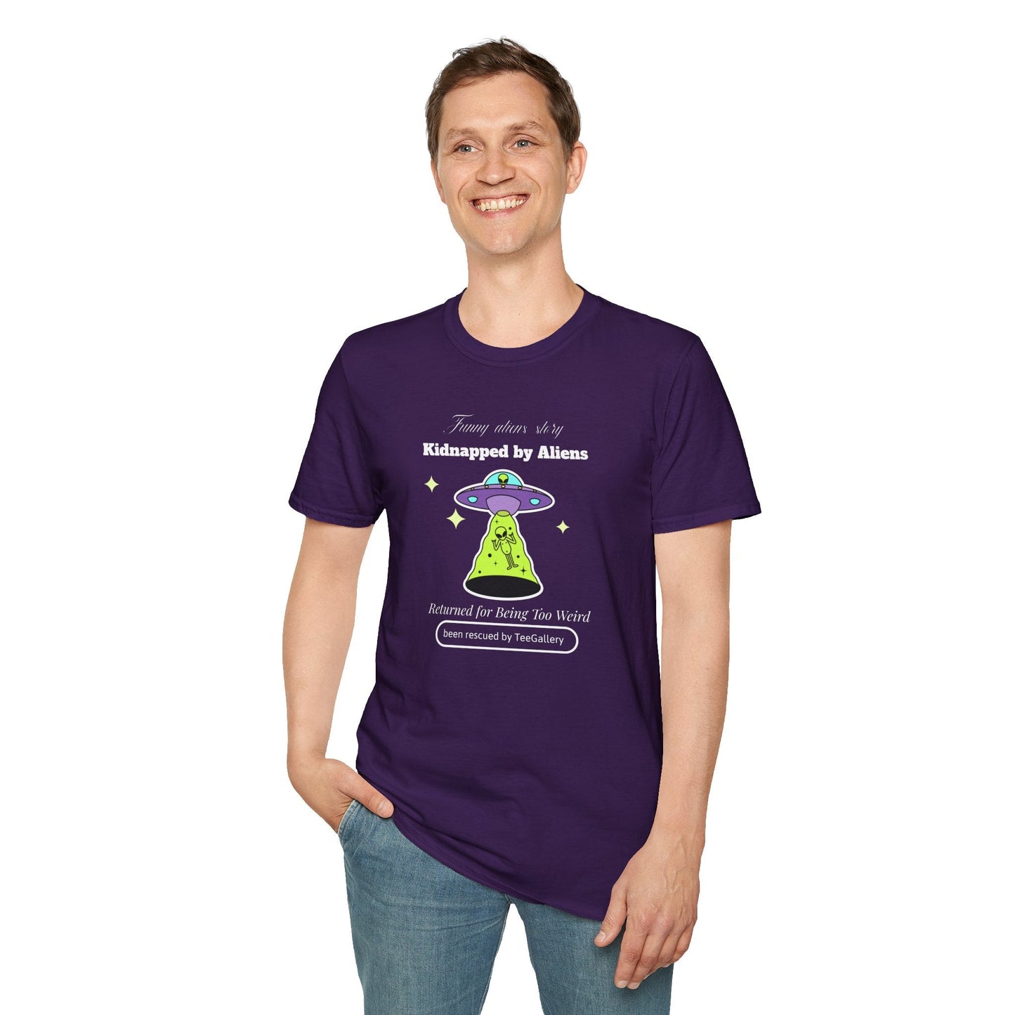 Alien Abduction Graphic Tee  Kidnapped by Aliens Funny UFO Shirt