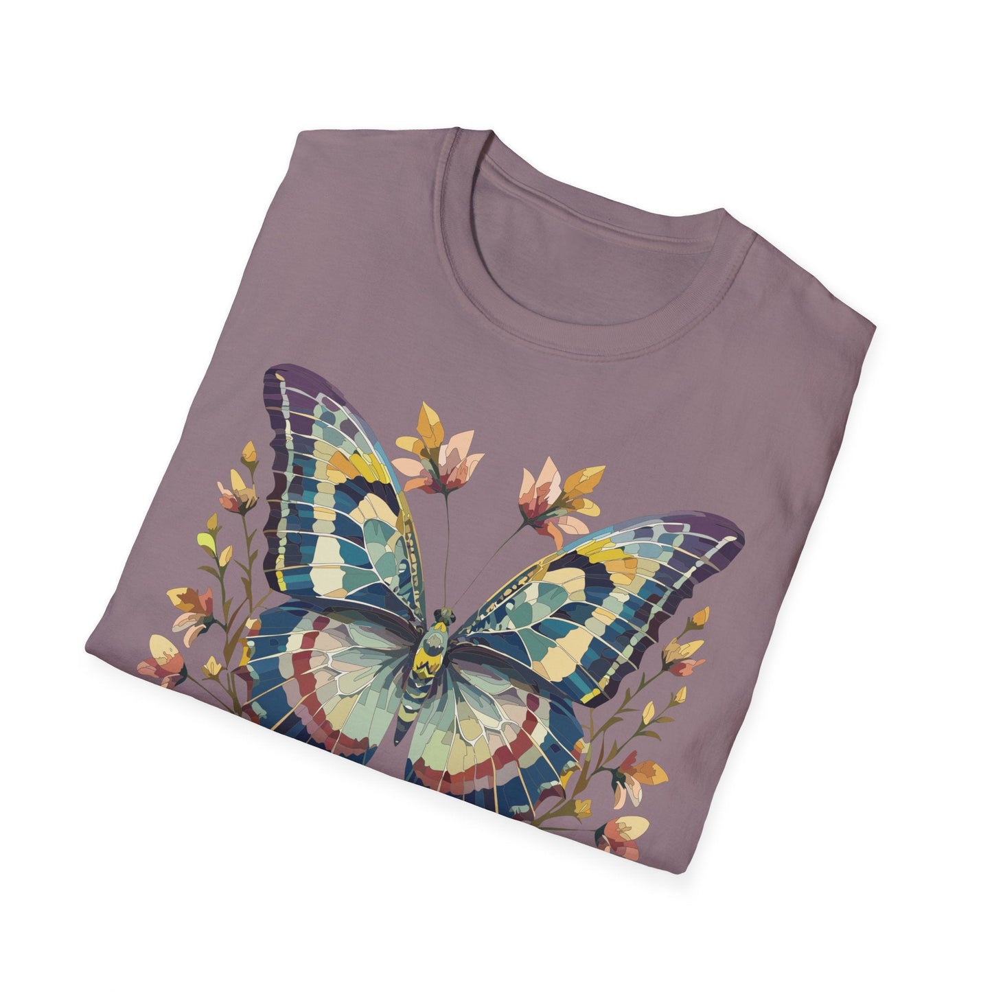 Butterfly Shirt Unisex T Shirt With Monarch Design Gildan Softstyle 64000 Ring Spun Cotton Tee
