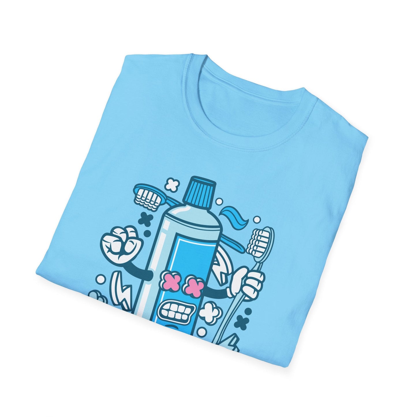 Cartoon Animation T Shirt Unisex Gildan Softstyle 64000 Tee With Fun Art Design Artwork