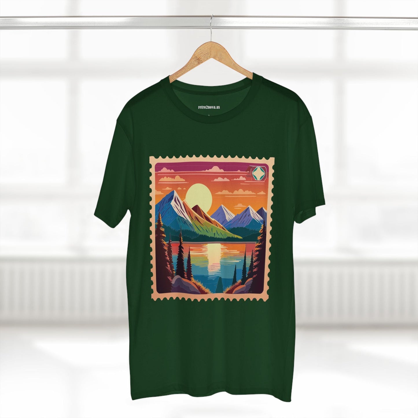 Postage Stamp Shirt Unisex Original Art Design Cotton Tee PS17 Retro2Nova Premium Cotton Staple Tee