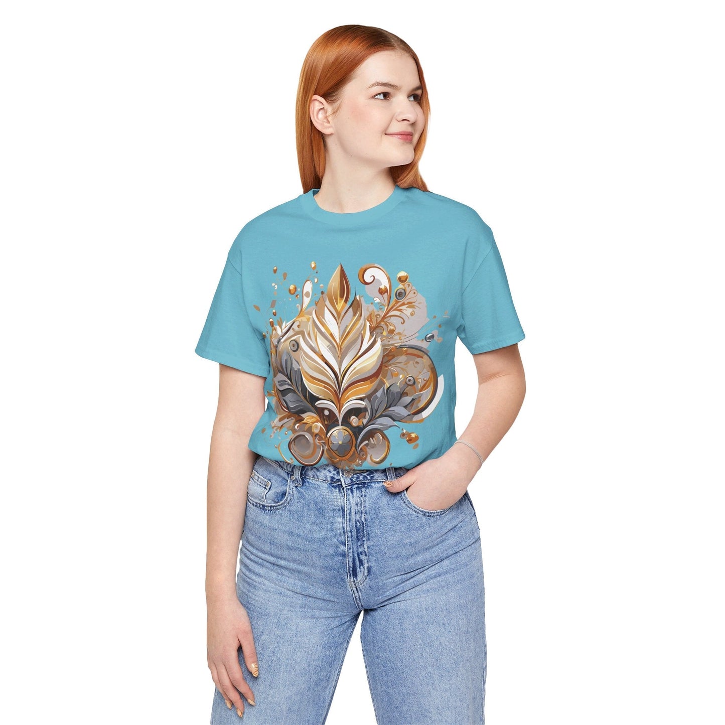 Jewelry Graphic Unisex 100 Cotton Vintage Treasure Art T-Shirt 6