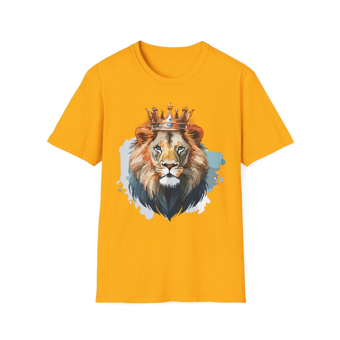 Lion Shirt Unisex Animal Tee Gildan Softstyle 64000 100 Percent Ring Spun Cotton