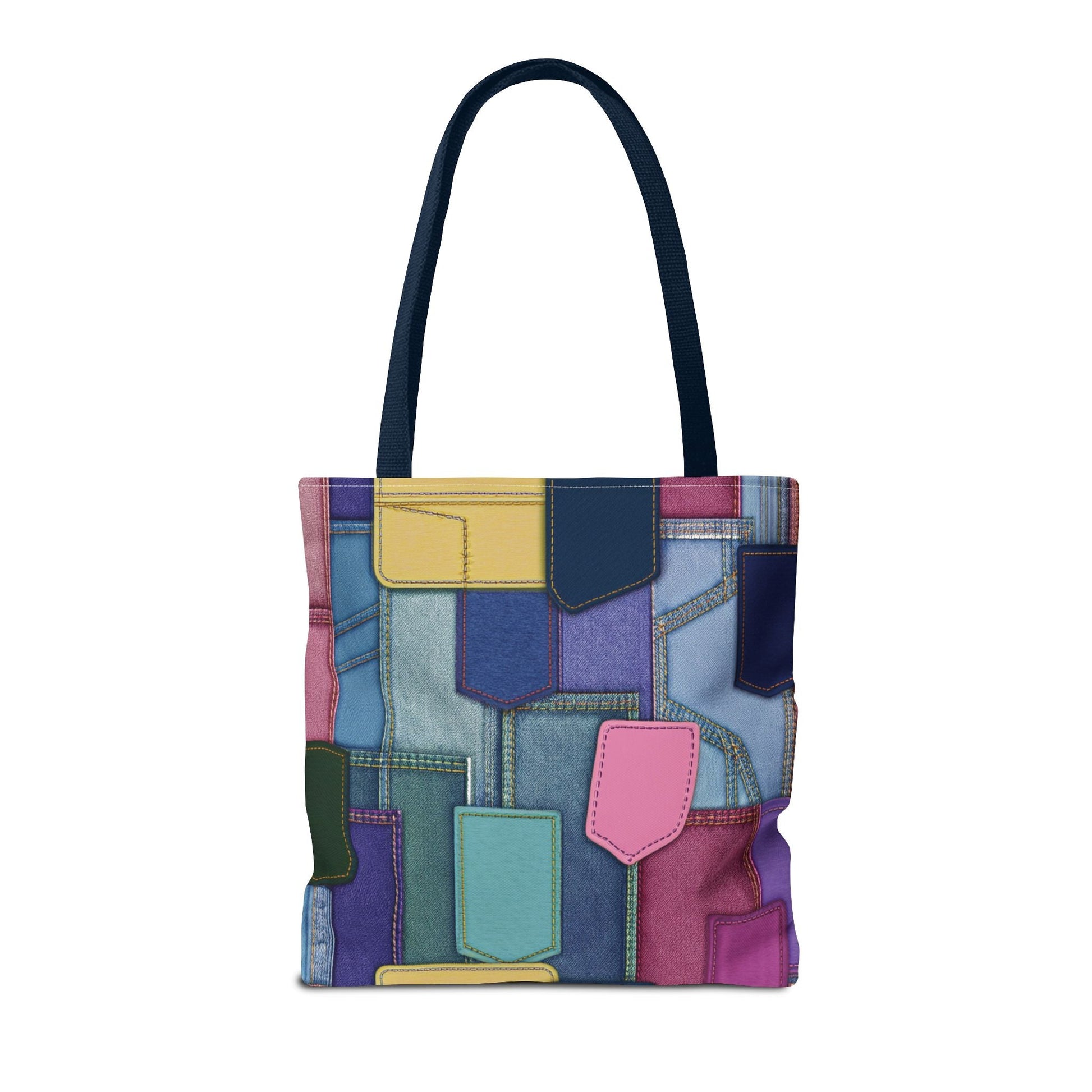 Denim Canvas Bag, Tote Bag Denim Printify