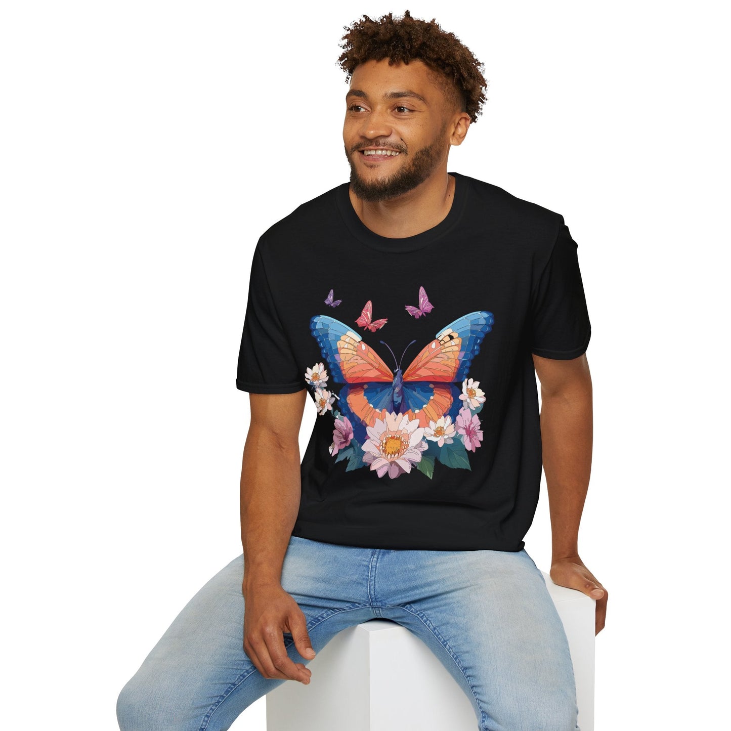 Monarch Butterfly Unisex Softstyle Tee Gildan 64000 Lightweight Breathable 100 Cotton Tee