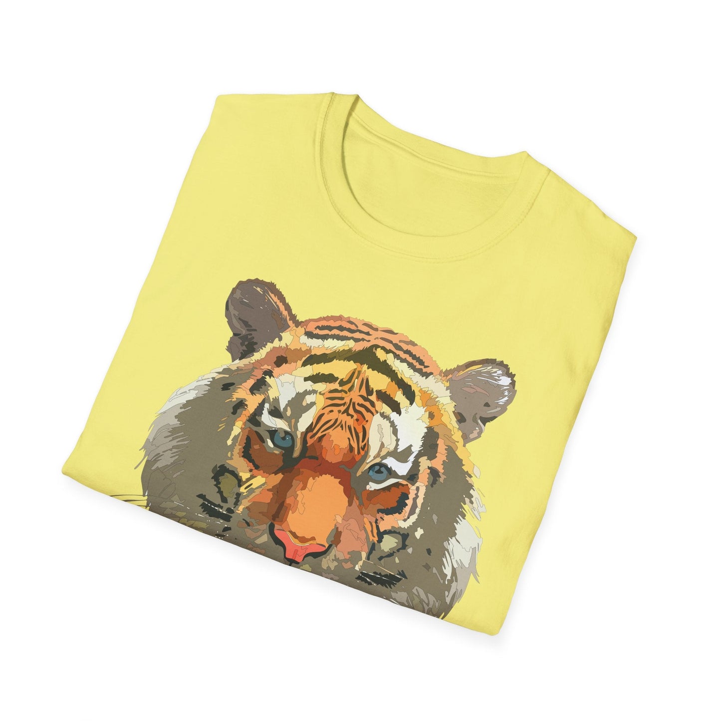 Unisex Tiger Shirt Gildan Softstyle 64000 Cotton Tee For Everyday Comfort