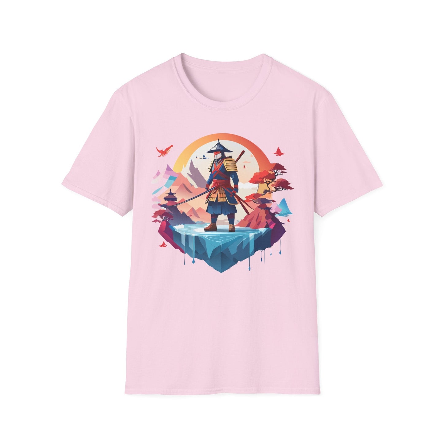 Samurai Shirt Unisex Softstyle Tee 100 Percent Ring Spun Cotton Short Sleeve T Shirt Comfort Fit