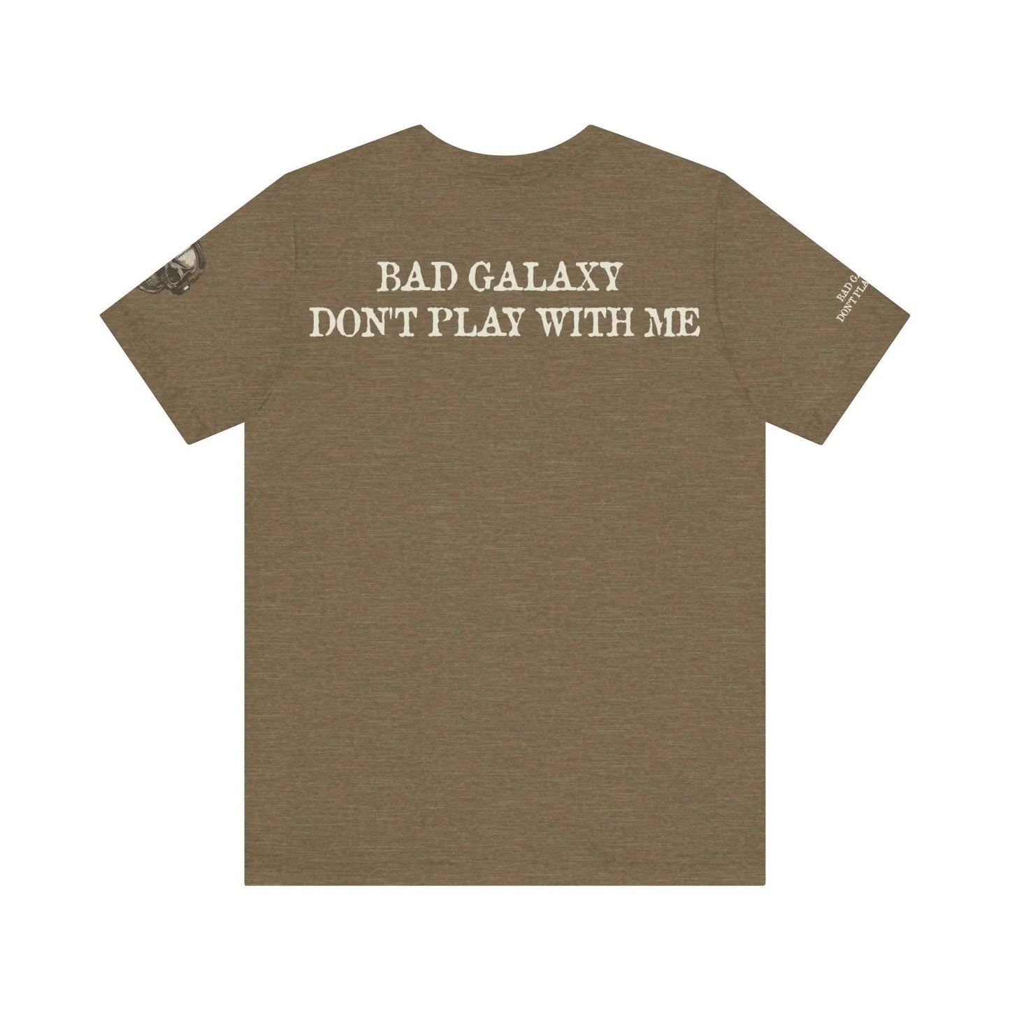 Skull T Shirt From Bad Galaxy 100 Percent Cotton Eco Friendly Made In USA With Durable Stitching