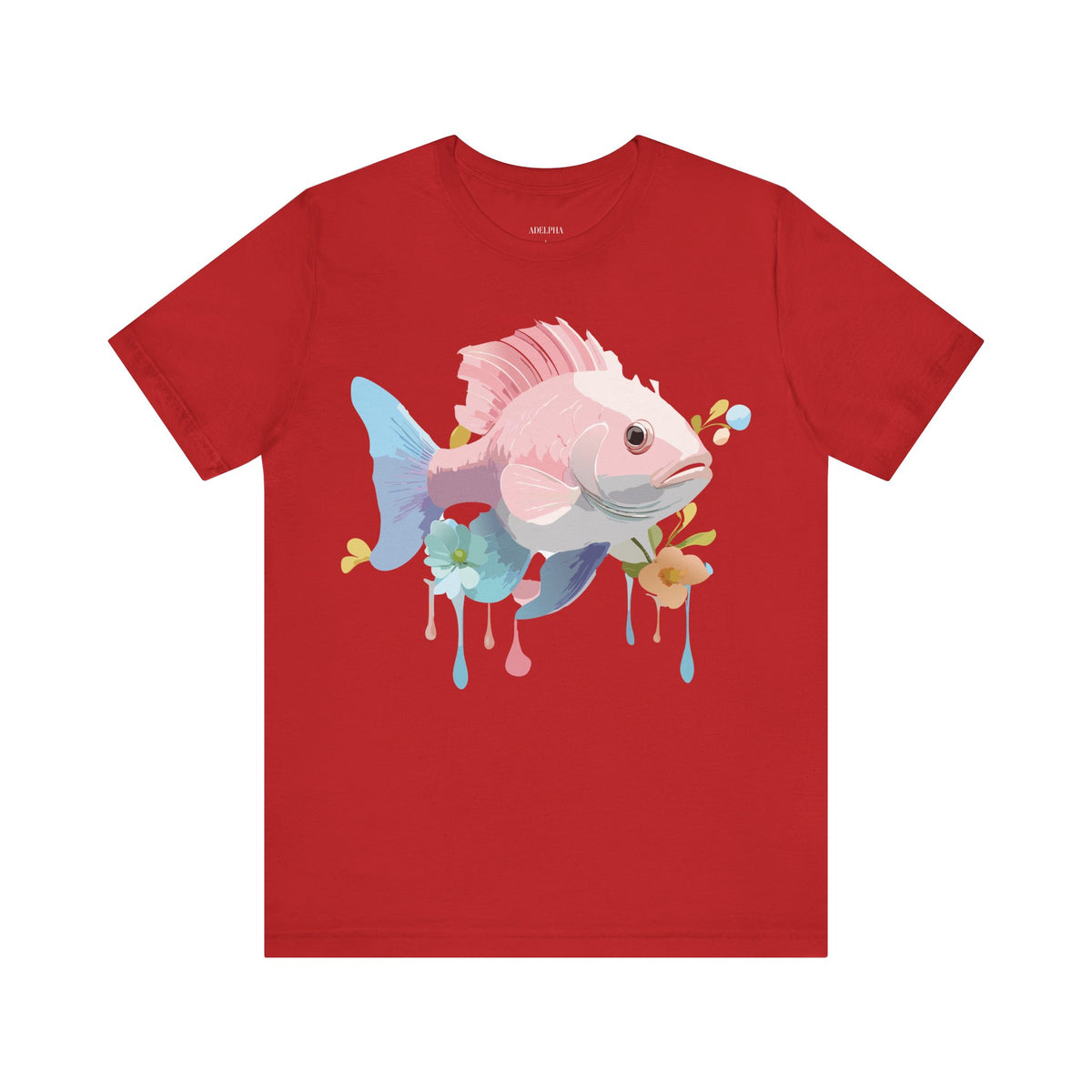 Fish Graphic Design Tee Bella+Canvas Unisex 100 Cotton Tee Shirt a107