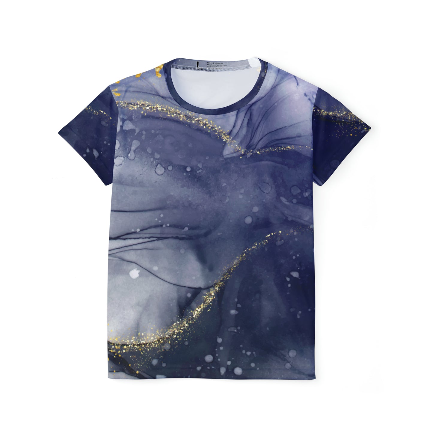 Poly Jersey Tee Shirt with abstract prints