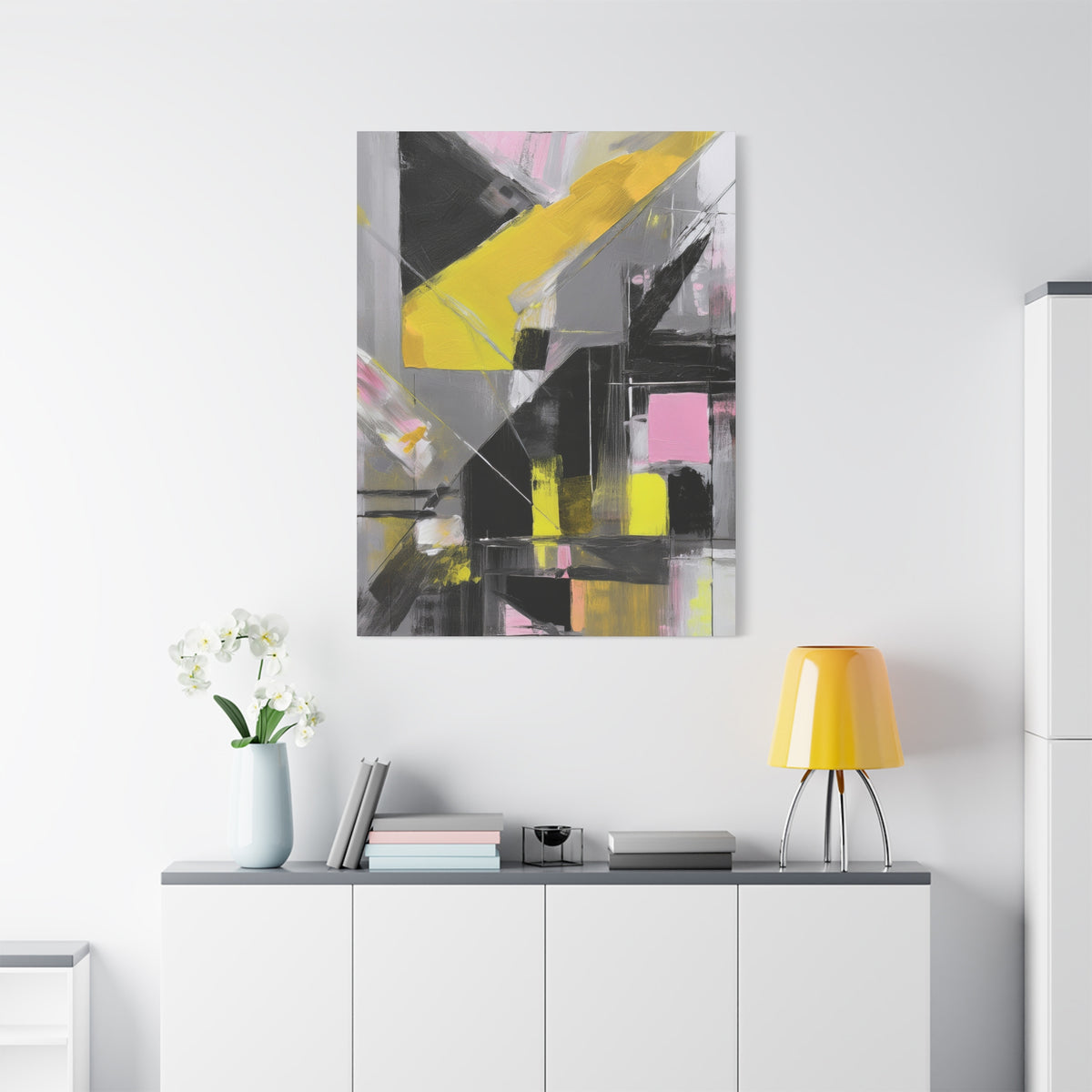 Abstract Geometric Painting Print Canvas 20x24,20x30,24x30 24x32,24x36,30x40 32x48,36x48,40x60 Pine-Wood Inner Frame ABS-38