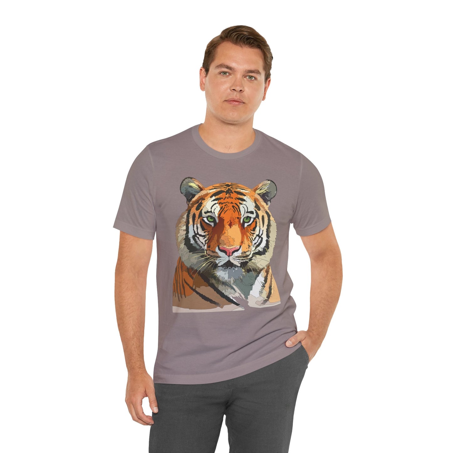 Unisex Animal Graphic Tee Shirt With Wildlife Art Design For Everyday Comfort Gildan 64000